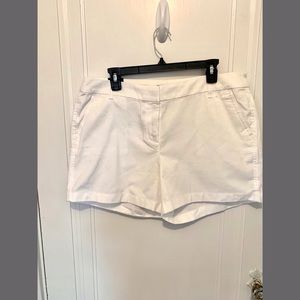 J Crew - white cotton 5” shorts - NWT - size 14